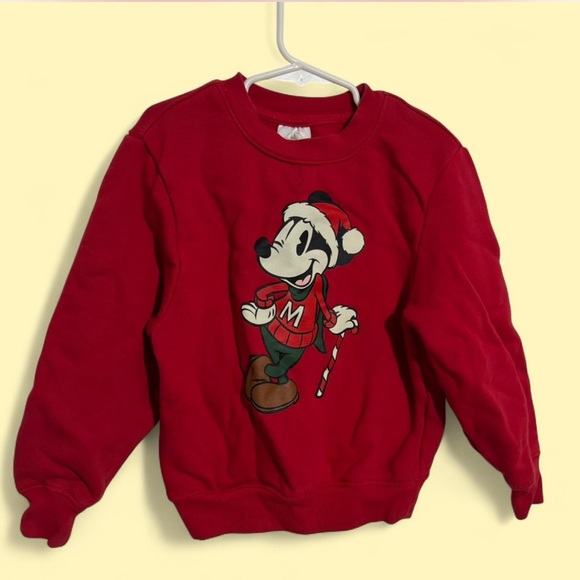 Disney Other - Disney Red Mickey Mouse kids Sweater
